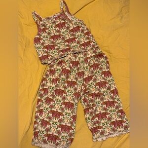 Kate Quinn Red and Cream Matching Set